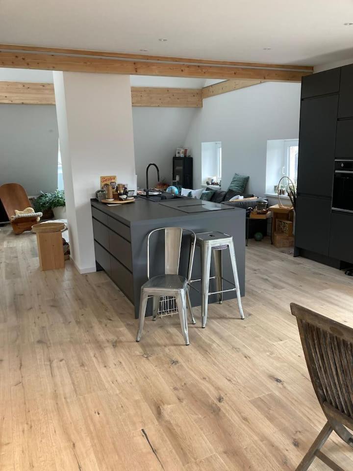 Neues Penthouse-Loft Mit Konuskarte Fuer Gratis Oepnv Apartment Ehrenkirchen Exterior foto